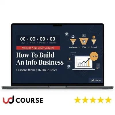Book cover of Zhihao Huang's guide on building an info business.