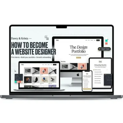 Cover of How to Become a Website Designer by Davey and Krista.