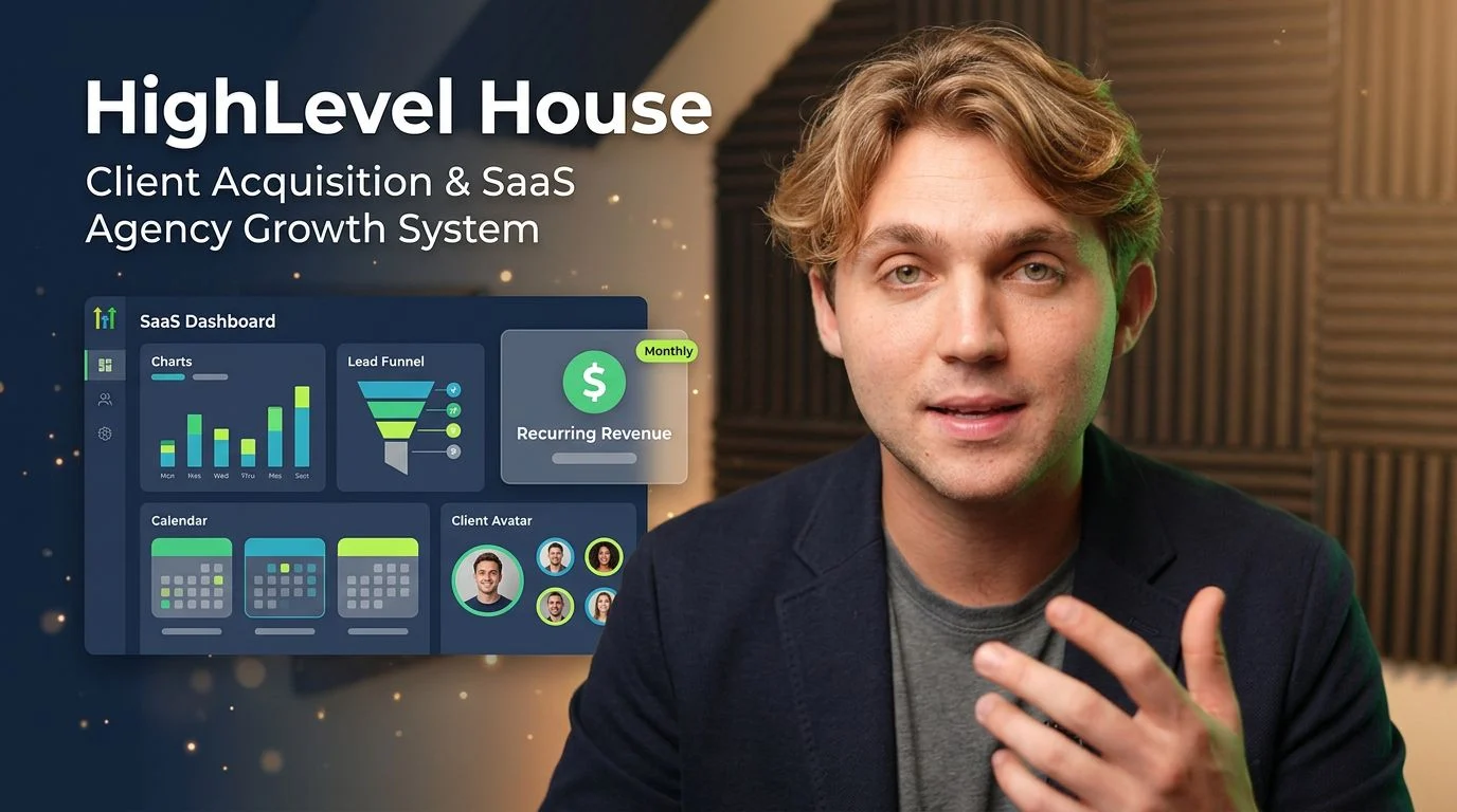 HighLevel House GoHighLevel client acquisition and SaaS agency growth system by Clay Lawrence