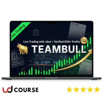 Jdun Trades TeamBull Trading logo and trading strategies overview.