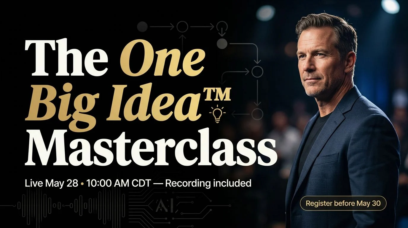 One Big Idea Masterclass by Jon Brosio