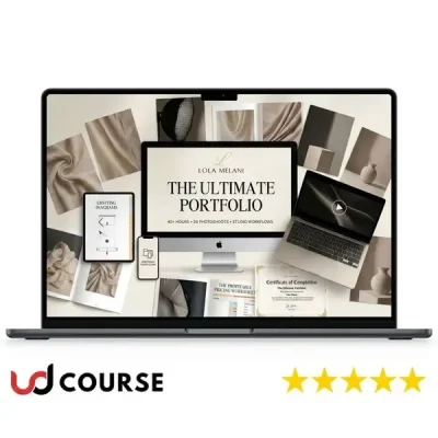 Lola Melani Ultimate Portfolio featuring elegant design and vibrant photography.