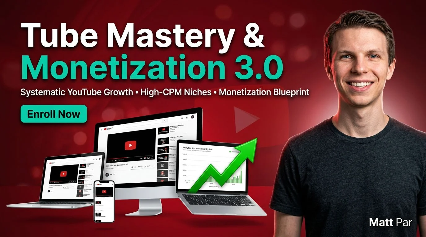 Tube Mastery and Monetization 3.0 by Matt Par