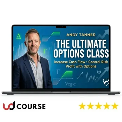 Andy Tanner teaching options trading strategies in a class