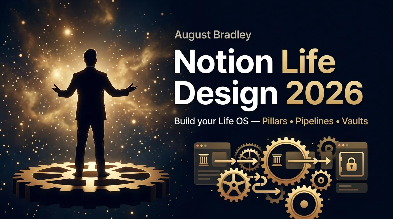 Notion Life Design 2026 by August Bradley
