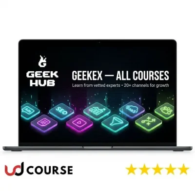 Image showcasing various courses available on GeekEx platform.
