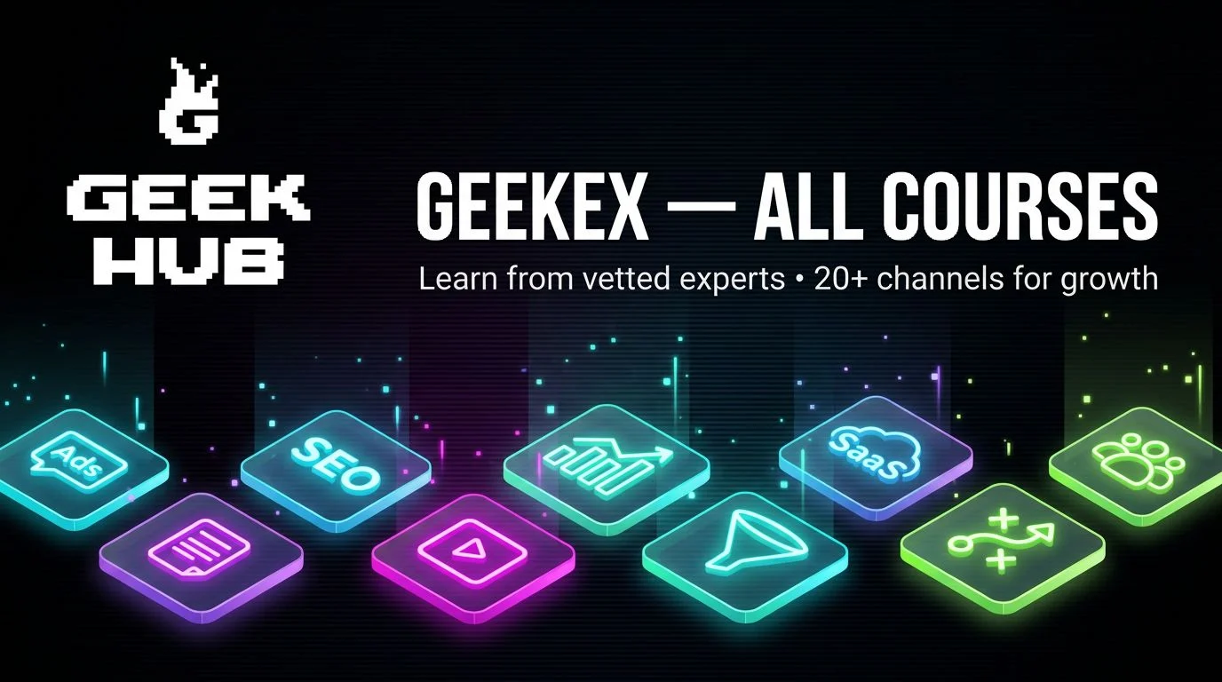 GeekEx GeekHub all courses and event replays