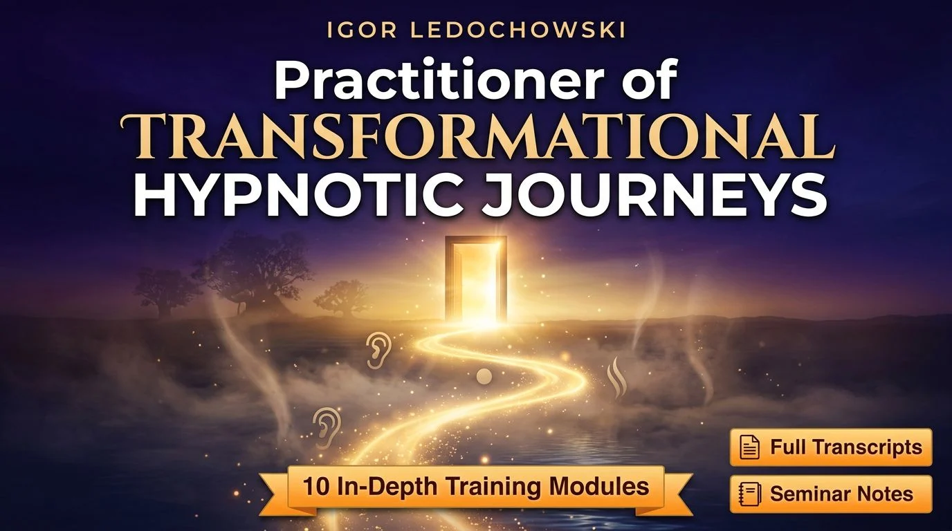 Practitioner of Transformational Hypnotic Journeys by Igor Ledochowski