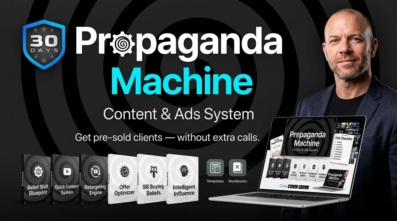 Propaganda Machine and Self Closing Clients System by John Whiting