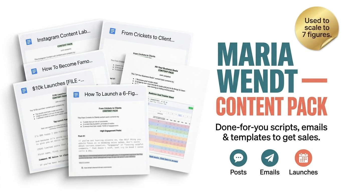 Content Pack by Maria Wendt