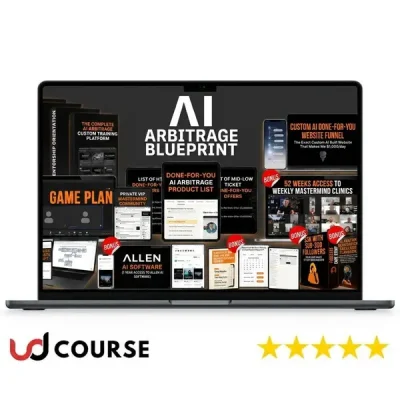 Cover of Richard Yu's AI Arbitrage Blueprint book showing AI and trading concepts.
