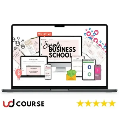 Image showcasing the Simple Business School course by Steph Blake.