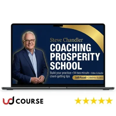 Image of Steven Chandler promoting his Coaching Prosperity School.