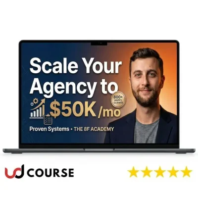 Image of THE 8F ACADEMY program for scaling agencies to $50K/month.