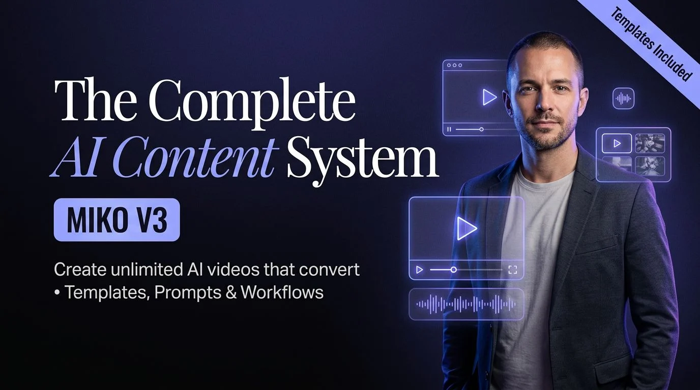 Miko The Complete AI Content System V3 course overview