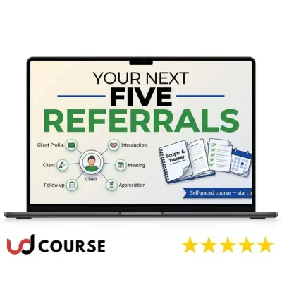 Book cover of 'Your Next 5 Referrals' by Stacey Brown Randall.