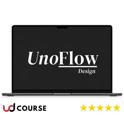 A sleek interface showcasing UnoFlow Design for AI website creation.