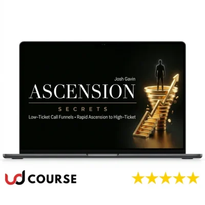 Book cover of Josh Gavin's Ascension Secrets showcasing personal development themes.